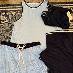 Women's Blue Lounge Bundle Set